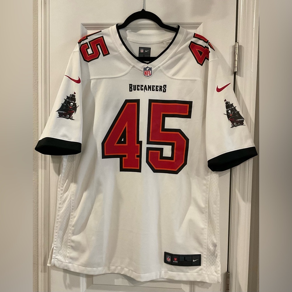 Nike NFL Tampa Bay Buccaneers Devin White #45 Game Jersey Men's